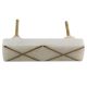 White Stone Square Gold Cross Handles
